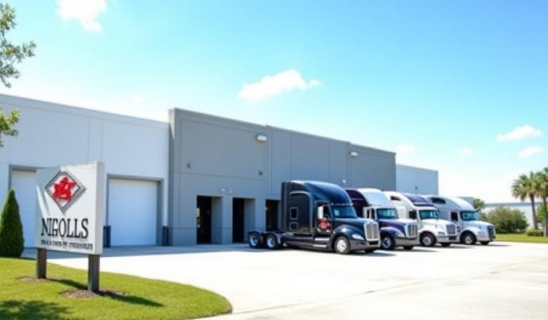 Exterior of Nichols Truck Bodies facility in Jacksonville
